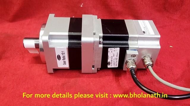 NEMA 34 Planetary Gear Stepper Motor with Encoder  | Bholanath | 450kgcm  | Hindi