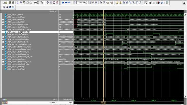 VLSI DESIGN OF RSA ALGORITHM-SIMULATION VIDEO DEMO USING MODELSIM
