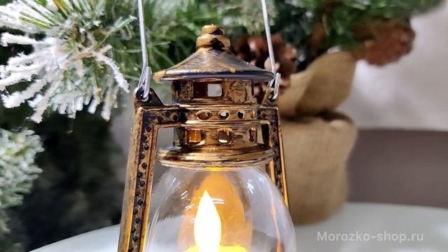 Светодиодный фонарик с имитацией натурального пламени ЛЕТУЧАЯ МЫШЬ со свечой 12х7 см 196-578