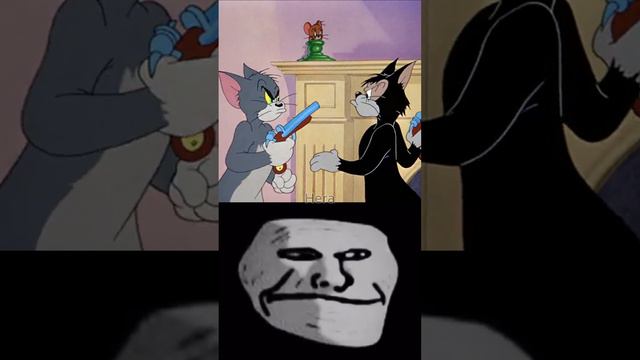 Tom and Jerry - Phonk Troll Face 💀 #shorts #troll