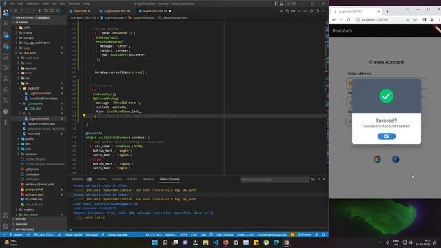 Real-world Auth-(4) Flutter Firebase  Email Password Auth | with Email Verification | 2021-2022
