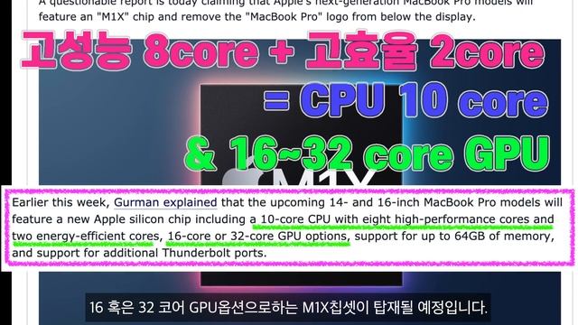 M1 Pro/Max 맥북프로 최신 루머&소식과 함께 예상되는 핵심적인 기능 내용만 정리했습니다. 출시예상일자까지 확인하세요.