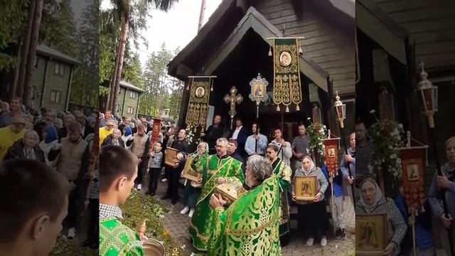 Престольный праздник в храме Серафима Саровского в Мельничном ручье