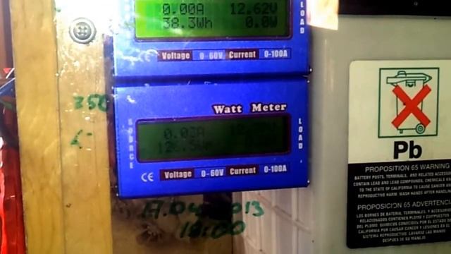 13 дней теста ветряка при зарядке аккумулятора