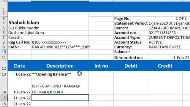 how to calculate balance from debit and credit | debit credit balance sheet excel