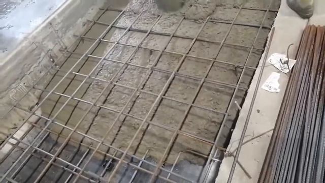 Бетонный пол под топпинг с добавкой Кратасол-ПК марка А, 10 е видео