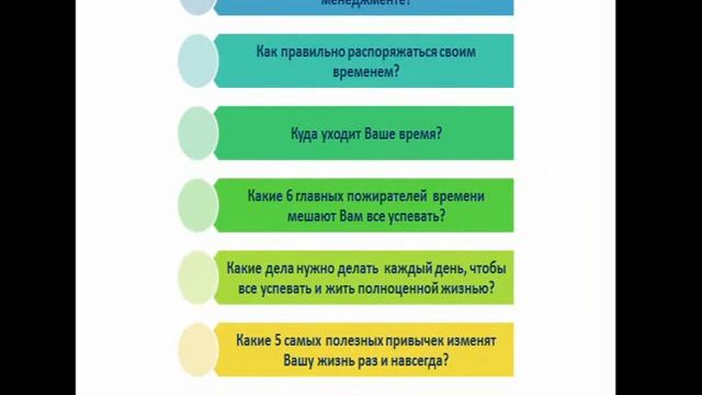Тренинг-программа "Тайм-менеджмент для мам"