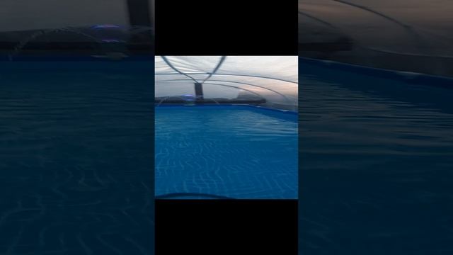 навес для бассейна своими руками из того что было!