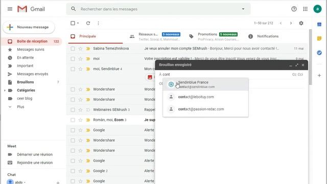 Comment envoyer un dossier par mail ?