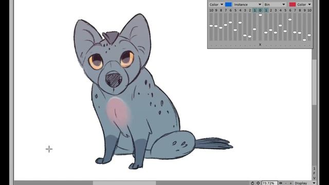 Анимация Гиены за 7 часов | TVPAINT - THE ANIMATION PROCESS