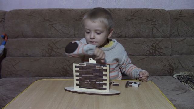 Костя играет в игру кот на стене