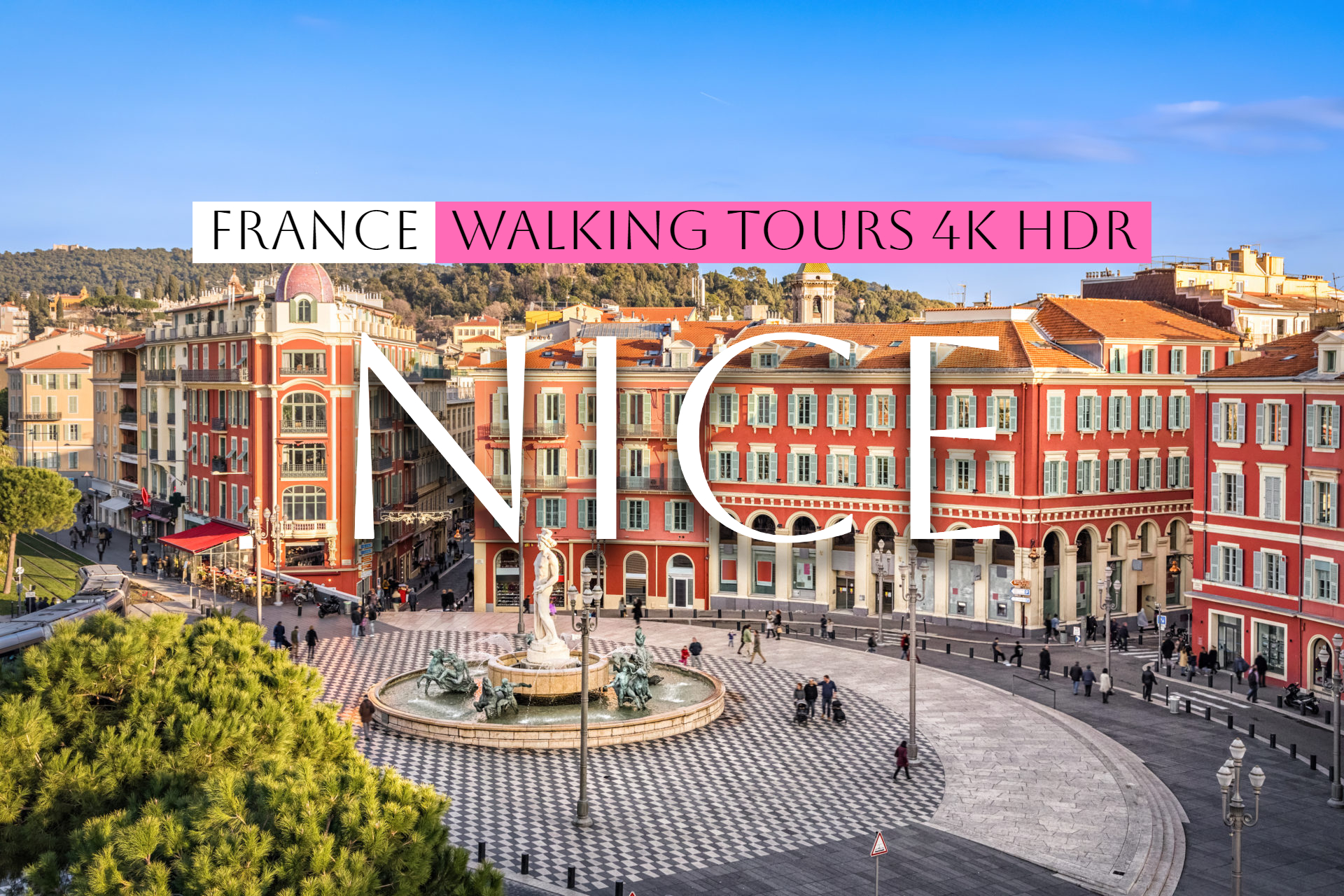 Ницца, Франция - Nice, France Evening Walk tour, French Riviera - Путешествие во Францию