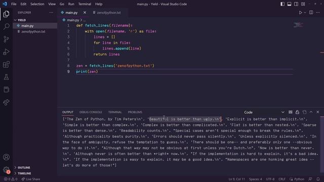 Python Yield Keyword??