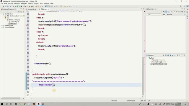 Simple Banking Program - OOP Principles in Java