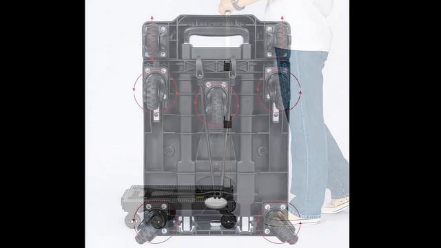 Складная 7-ми колесная тележка Xiaomi Qia Dao seven-wheeled body of a folding two-stroke platform (E