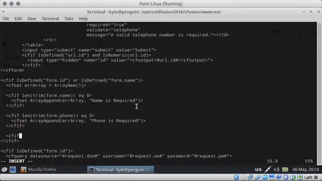 ColdFusion - Simple Form Validation