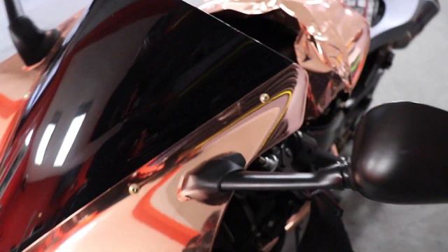 INSANE MOTORCYCLE WRAP! (ROSE GOLD CHROME R1)