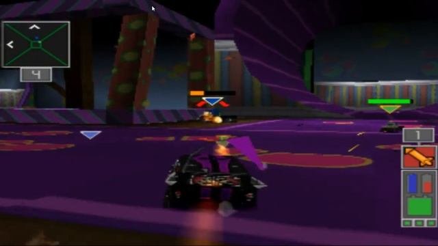 Twisted Metal 5 Small Brawl PS1 2001 Shadow Уровень 2 Carn O Maul