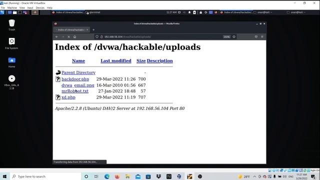Pentesting con weevely (DVWA)