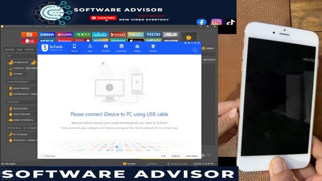 iPhone 6S6S Plus  Cable DCSD  Purple Mode Change SN Bypass Hello All With UnlockTool 2023