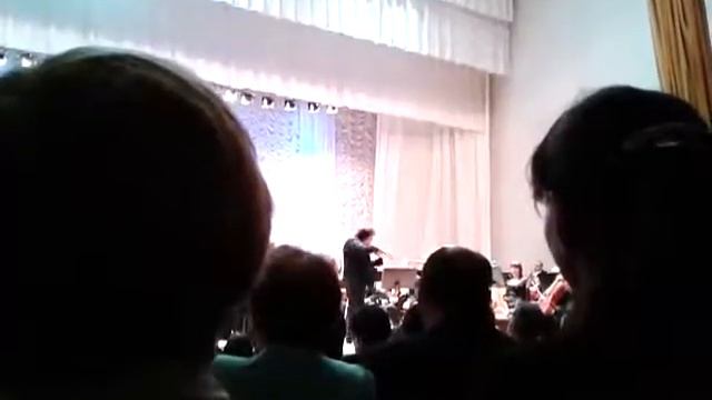 2013 May 24,  Sergey Krylov, violin virtuoso playing an encore rotates to normal position