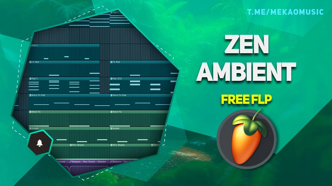 Атмосферный эмбиент в FL Studio/Zen Ambient In FL studio(+Free FLP/Бесплатный ФЛП) #freeflp #ambient