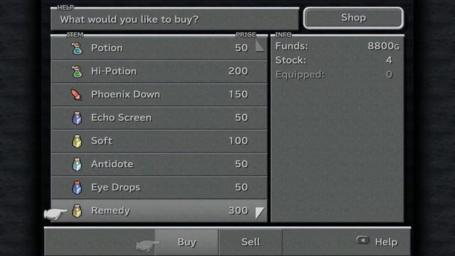 When can you buy Hi-Potions ? - Final Fantasy 9