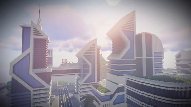 Futuristic City - Minecraft Timelapse (Map Download)