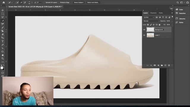 How to Create a Shoe Mockup | Adidas Yeezy Slide | Adobe Photoshop 2022 Tutorial