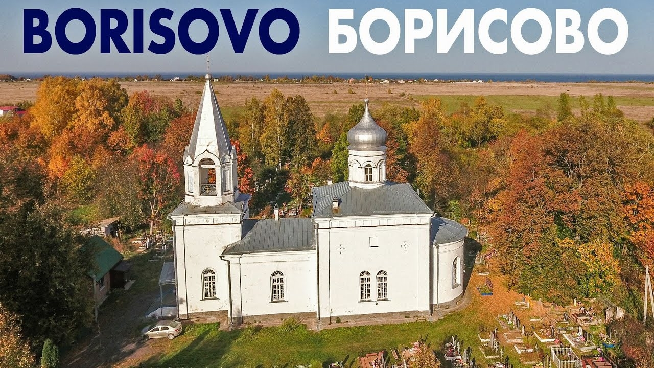 Деревня Борисово ~ Старорусский район Новгородская область ~ обзор виды сверху с высоты аэросъемка