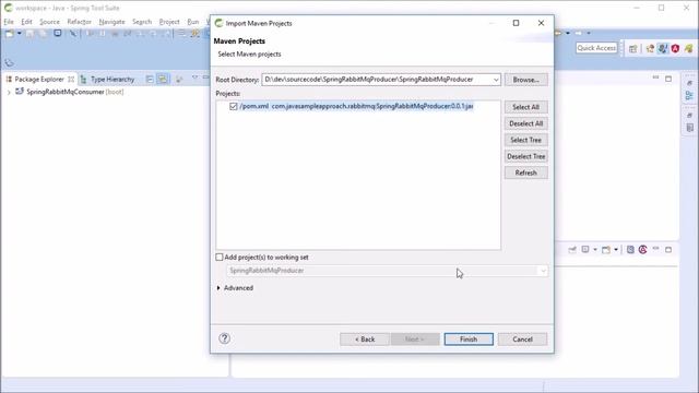 Spring RabbitMQ Producer Consumer applications
