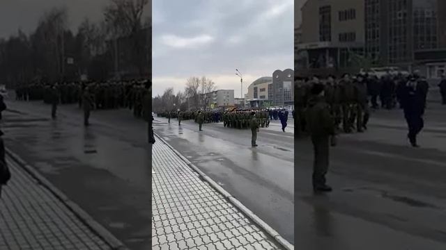 #Репетиция #Парада Победы в Ачинске