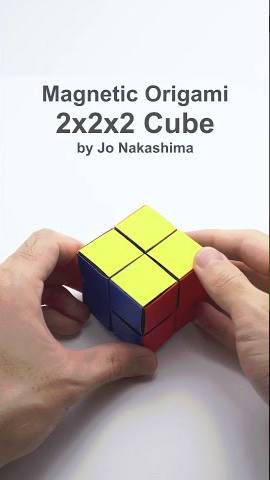 MAGNETIC ORIGAMI 2x2 CUBE #shorts