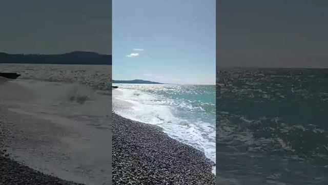 Абхазия, обстановка сейчас на одном из пляжей в Новом Афоне (конец июля, ЛЕТО-2024)