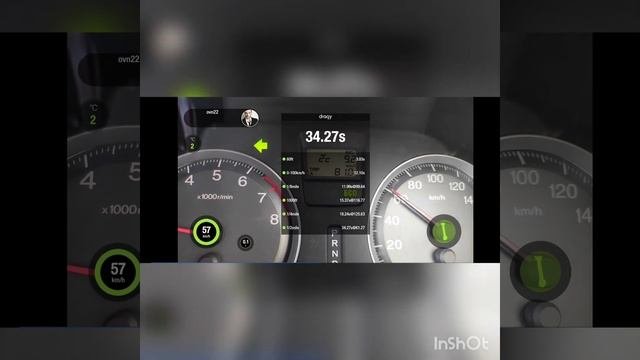 Honda Stream rn8 2.0 CVT разгон 0-100кмч