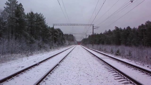 Куровской электропоезд следует в Дубну по однопутке