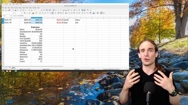Basic Descriptive Statistics with Libre Office Calc