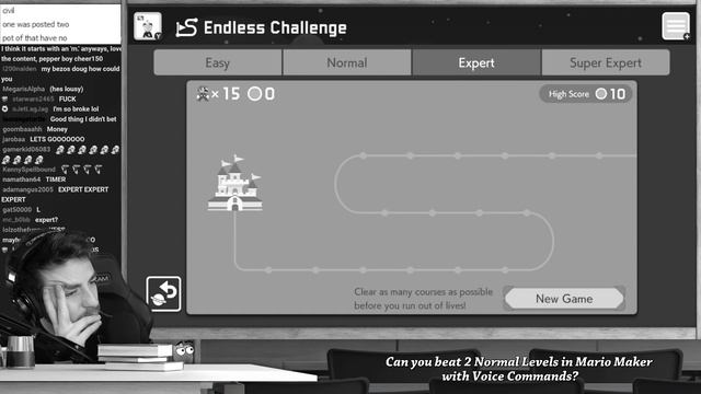 Can I beat Mario Maker's best levels with ONLY my voice?