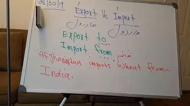 #60: Export Vs Import, And Vs But with Pashto explanation