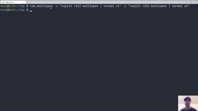 Open a File with Multiple Columns Scrolled to Specific Lines with Vim