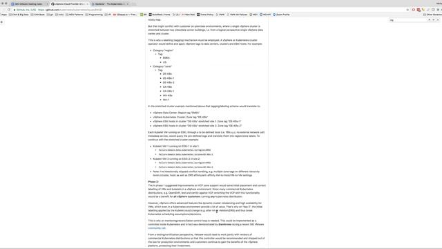 Kubernetes SIG VMware 20180524