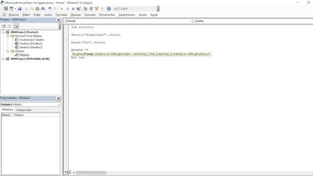 ACTIVECELL EXCEL - COMO UTILIZAR PEGAR OS VALORES VIA VBA