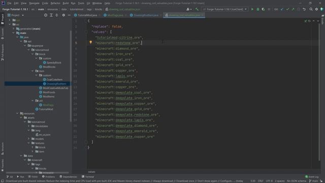 Minecraft Modding 1.18.1 with Forge | TAGS