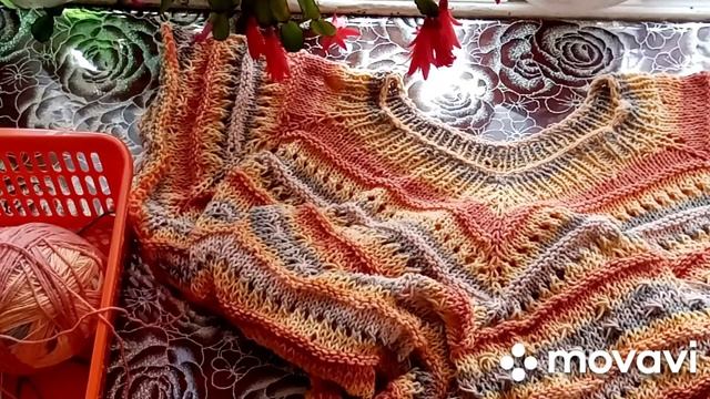 Вязание,Рандомная неделя июнь///Процессы 1 и 4//Туника из Ализе коттон голд// Перевяз,,,,