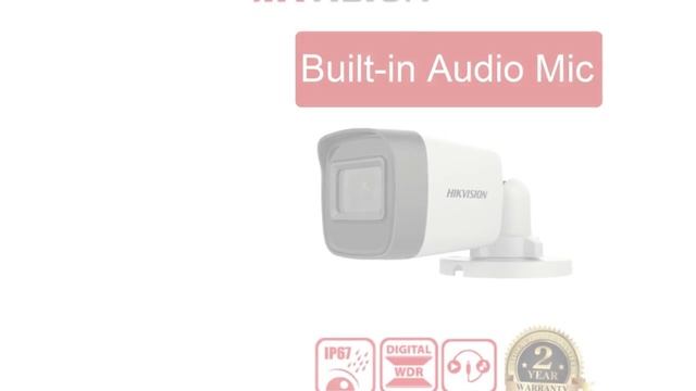 HIKVISION 4 Channel DVR with 5 MP 2 Bullet Cameras with Audio Recording + 500 GB HDD | Techno Eye