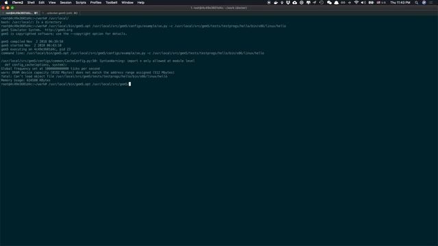 docker gem5 install x86