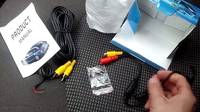 Распаковка и обзор камеры заднего вида из Китая  для автомобиля Лады Ларгус