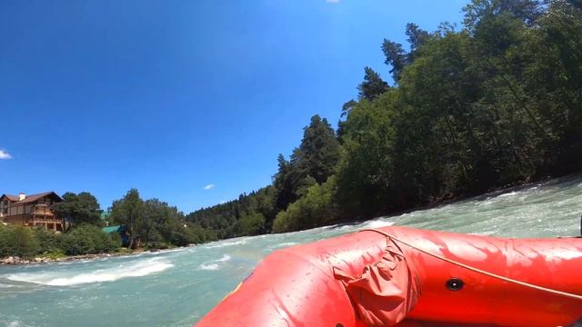 First experience of Rafting in Arkhyz, Russia