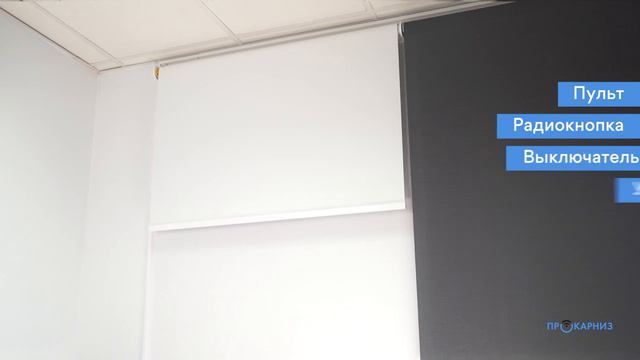 Рулонные шторы Double с электроприводом от компании Прокарниз
