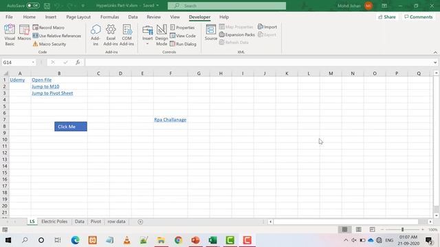 Display Hyperlinks & Add Hyperlinks to a Shape in VBA | Excel VBA Tutorial in Hindi